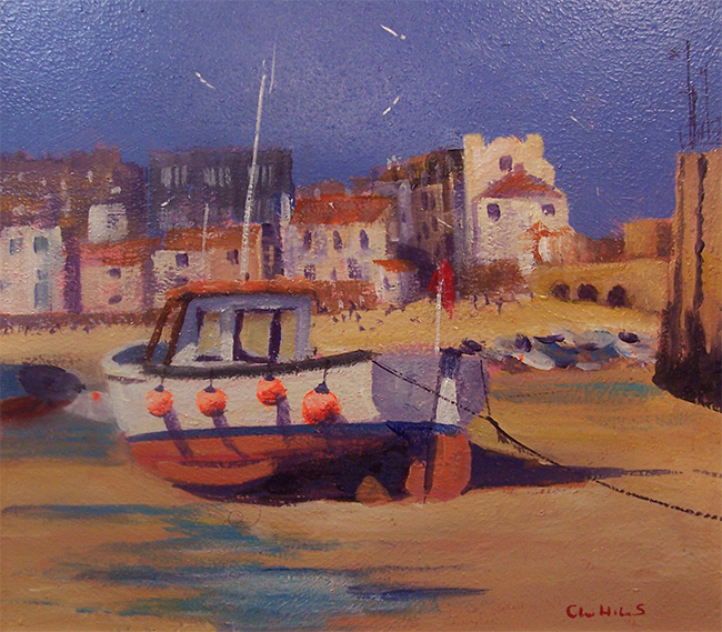 Sunny Corner, St. Ives; Acrylic - 12 x 10 inches Sunny Corner, St. Ives